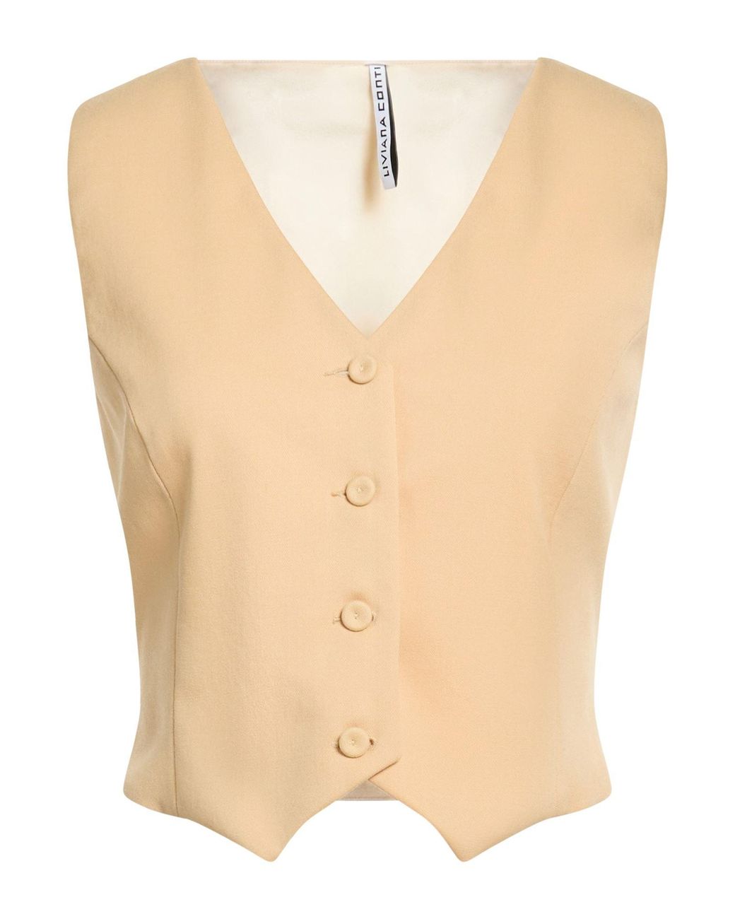 Liviana Conti Natural Tailored Vests