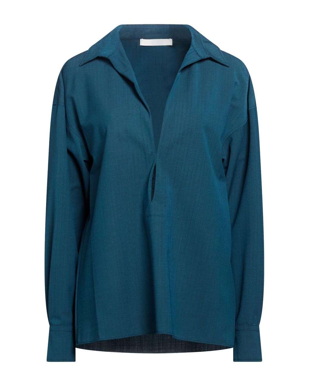 Philosophy Di Lorenzo Serafini Blue Top Polyester, Virgin Wool, Elastane
