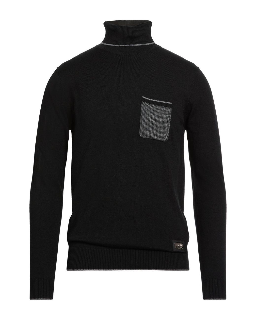 Roberto Cavalli Black Turtlenecks for men