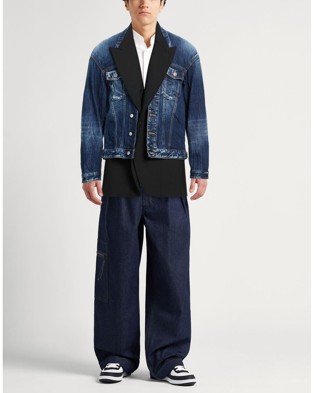 DSquared² Blue Denim Outerwear for men