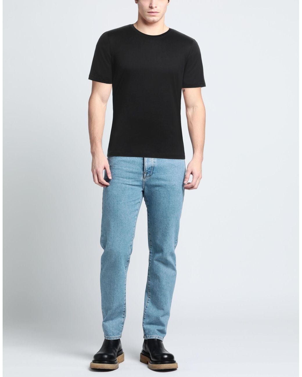 Gran Sasso Black T-shirt for men