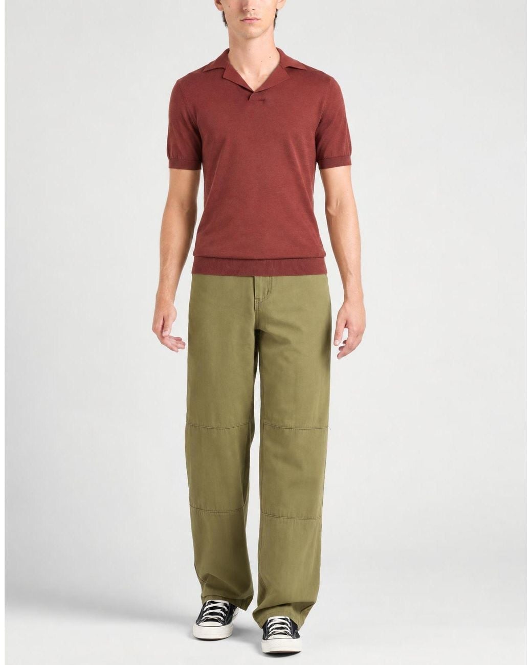 Roda Red Rust Polo Shirt Cotton for men