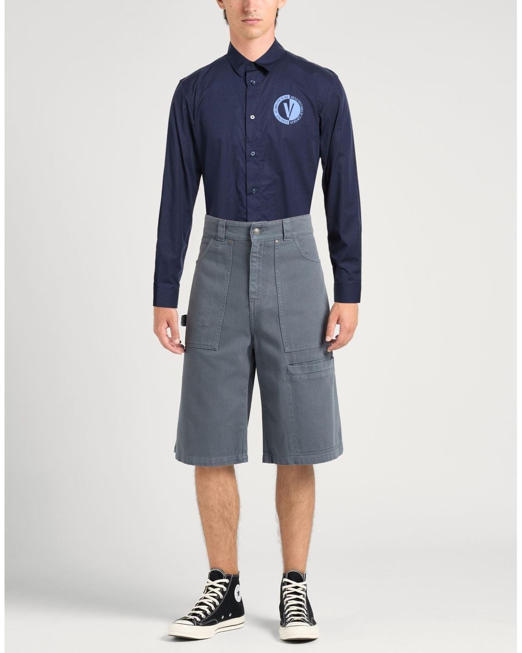 Versace Jeans Couture Blue Shirts for men