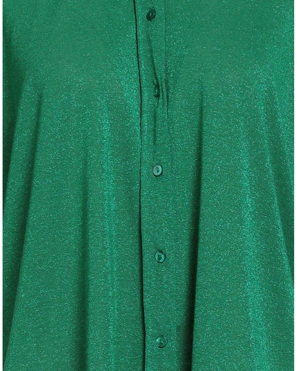 Momoní Green Shirt Viscose, Polyamide, Polyester, Elastane