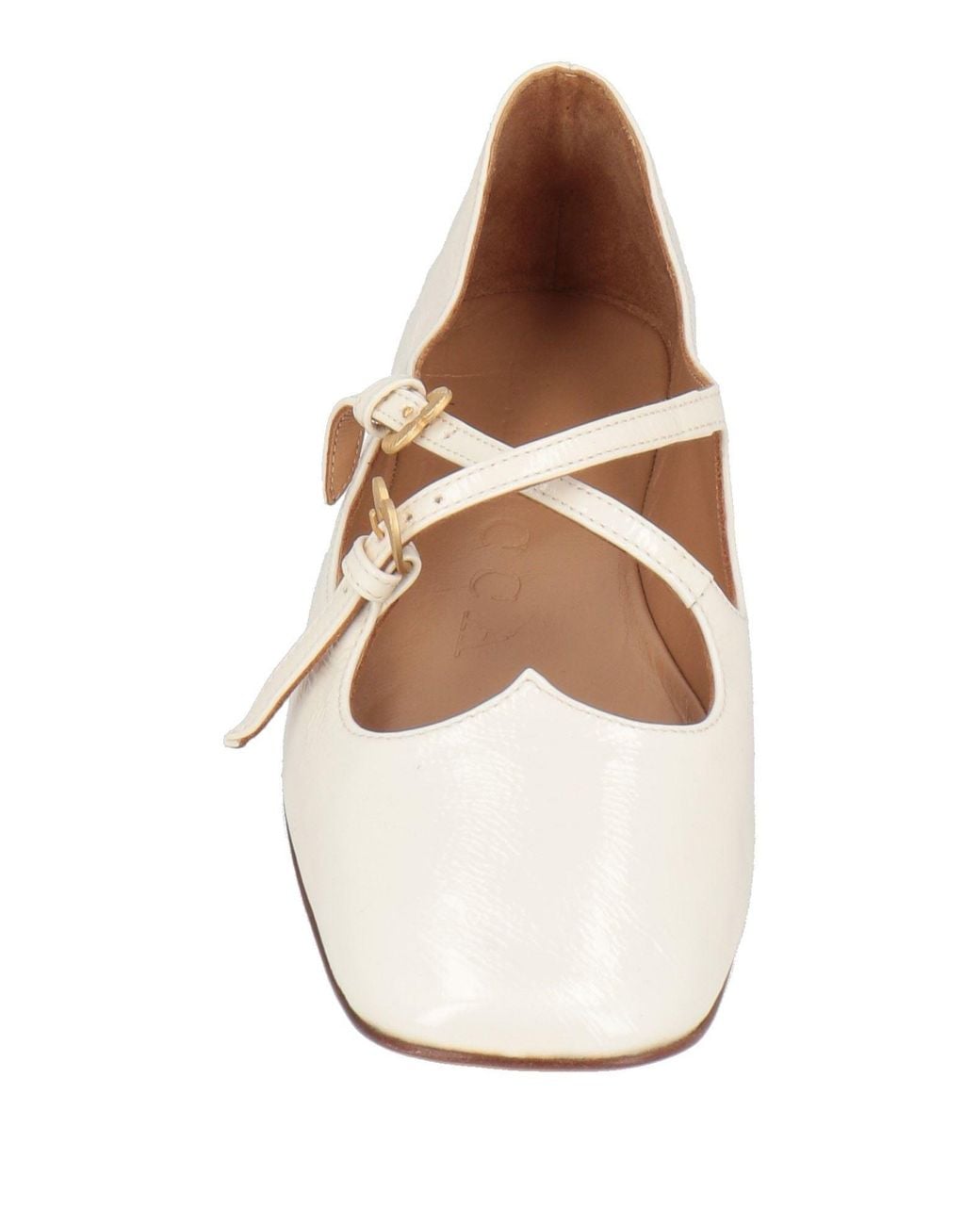 A.Bocca Natural Ivory Ballet Flats Leather