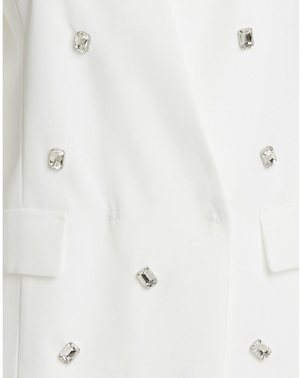 Carla G White Blazer Polyester