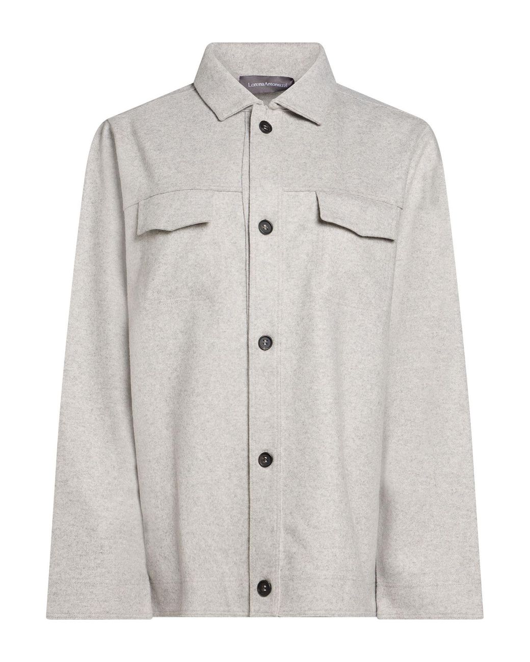 Lorena Antoniazzi Gray Jacket Wool