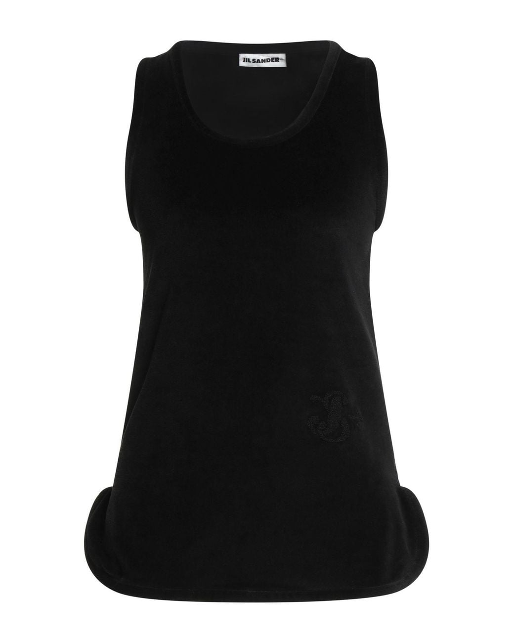 Jil Sander Black Tank Top Cotton, Polyester