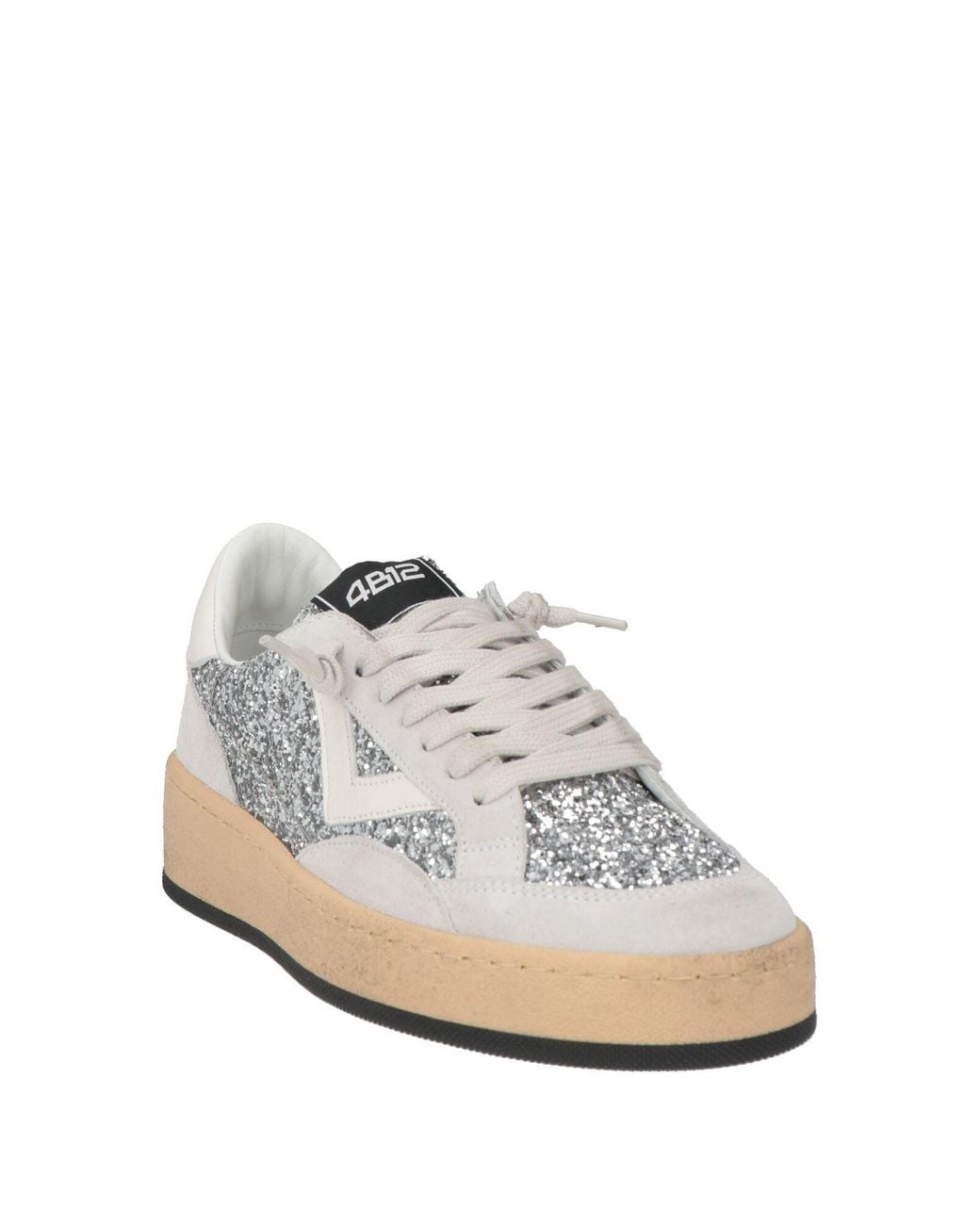 4b12 White Light Sneakers Leather