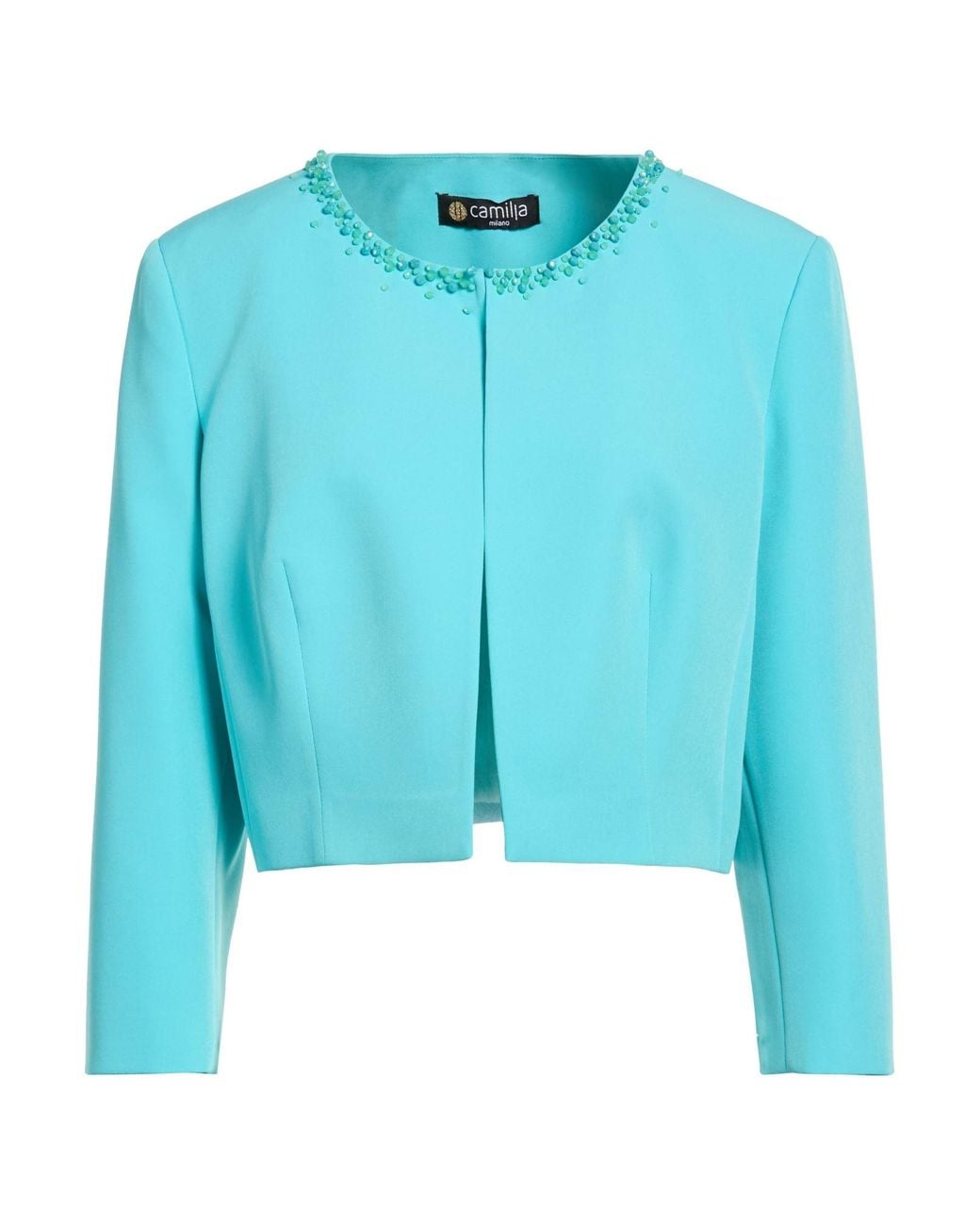 Camilla Blue Jacket Polyester, Elastane