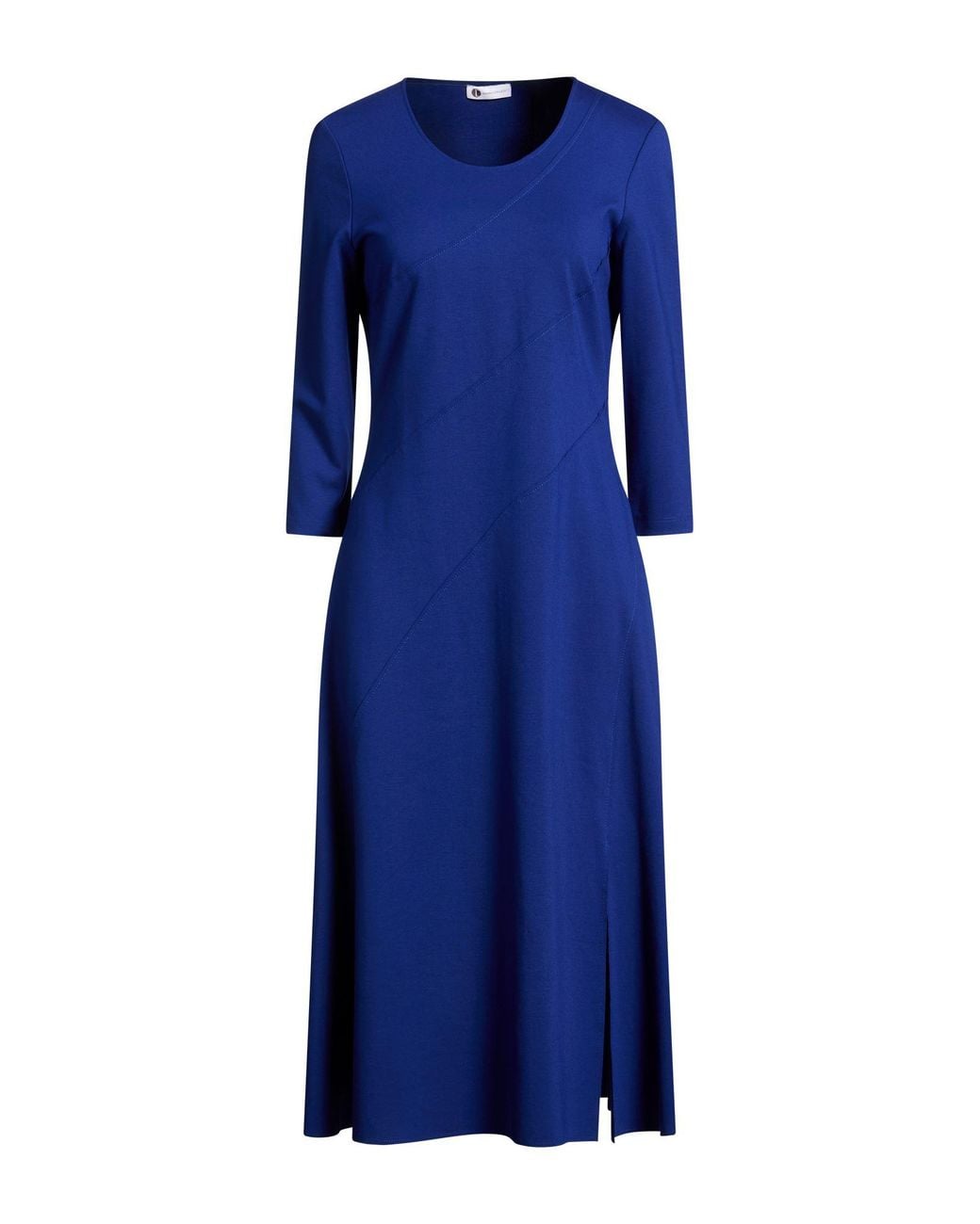 Diana Gallesi Blue Bright Midi Dress Viscose, Polyamide, Elastane