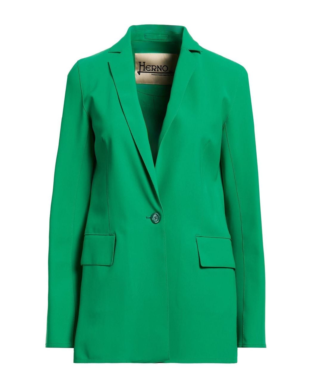Herno Green Blazer Polyamide, Elastane