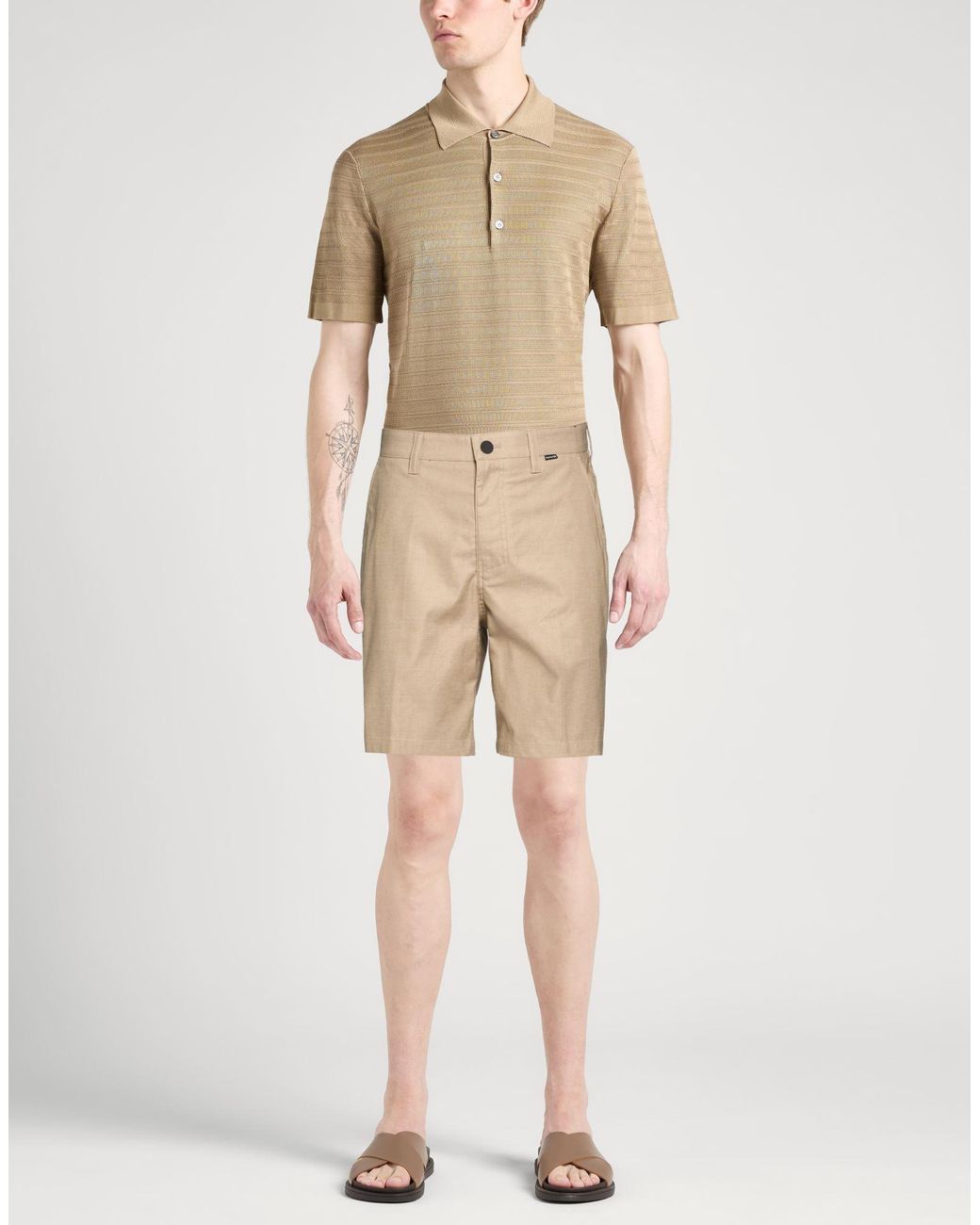 Hurley Natural Shorts & Bermuda Shorts Cotton, Polyester, Elastane for men
