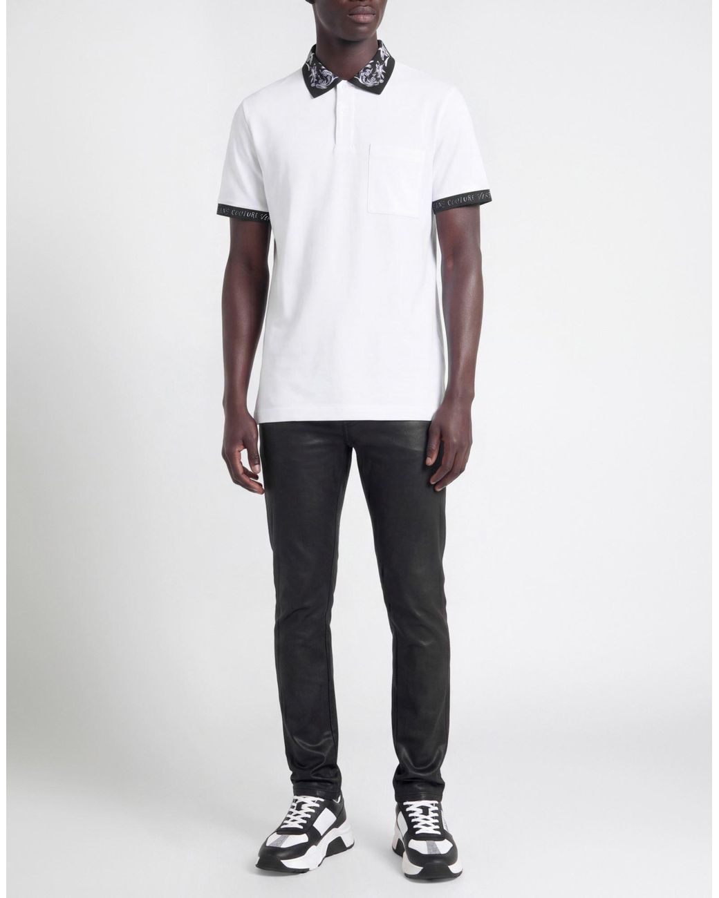 Versace Jeans Couture White Polo Shirt for men