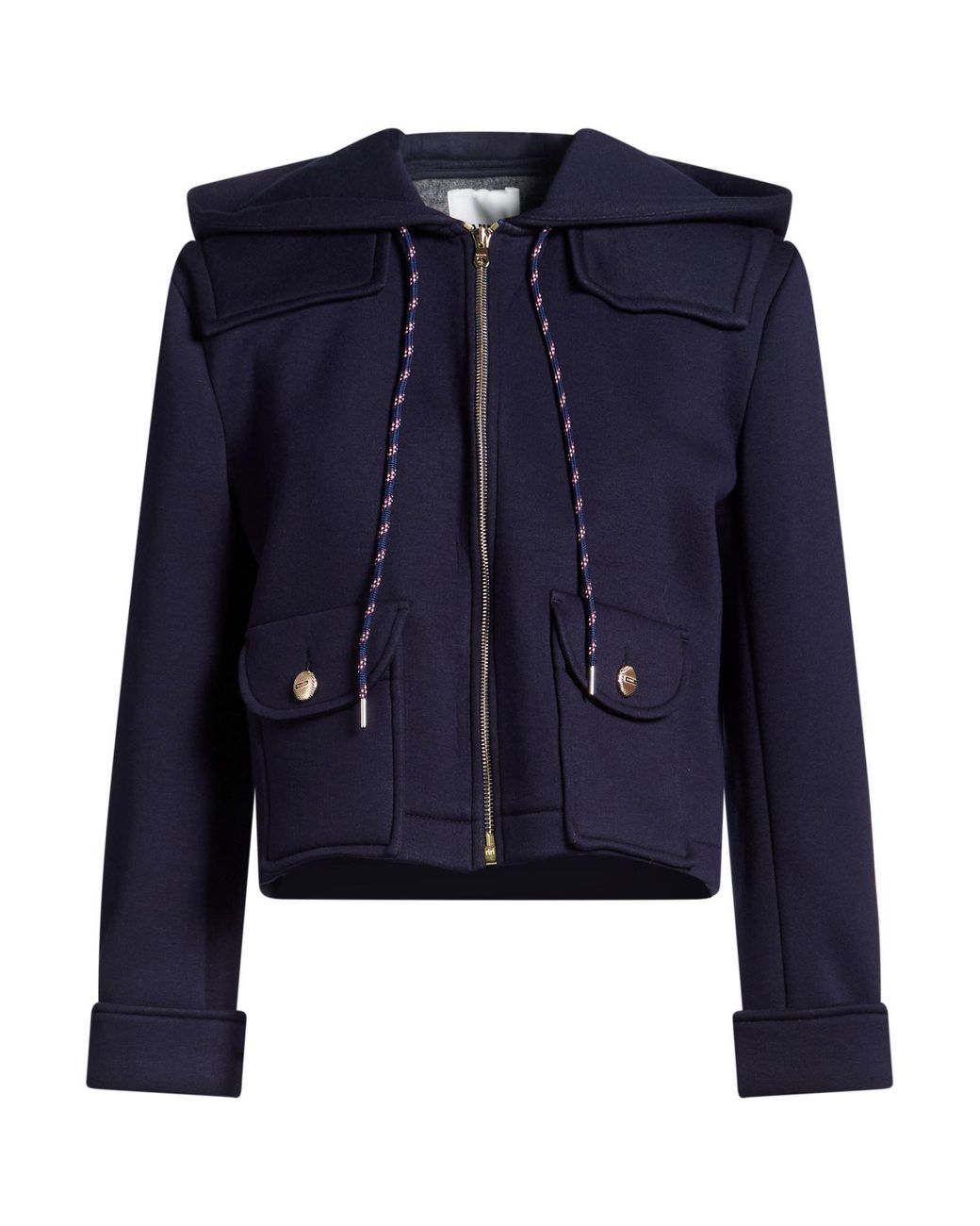 Sandro Blue Midnight Jacket Viscose, Elastane