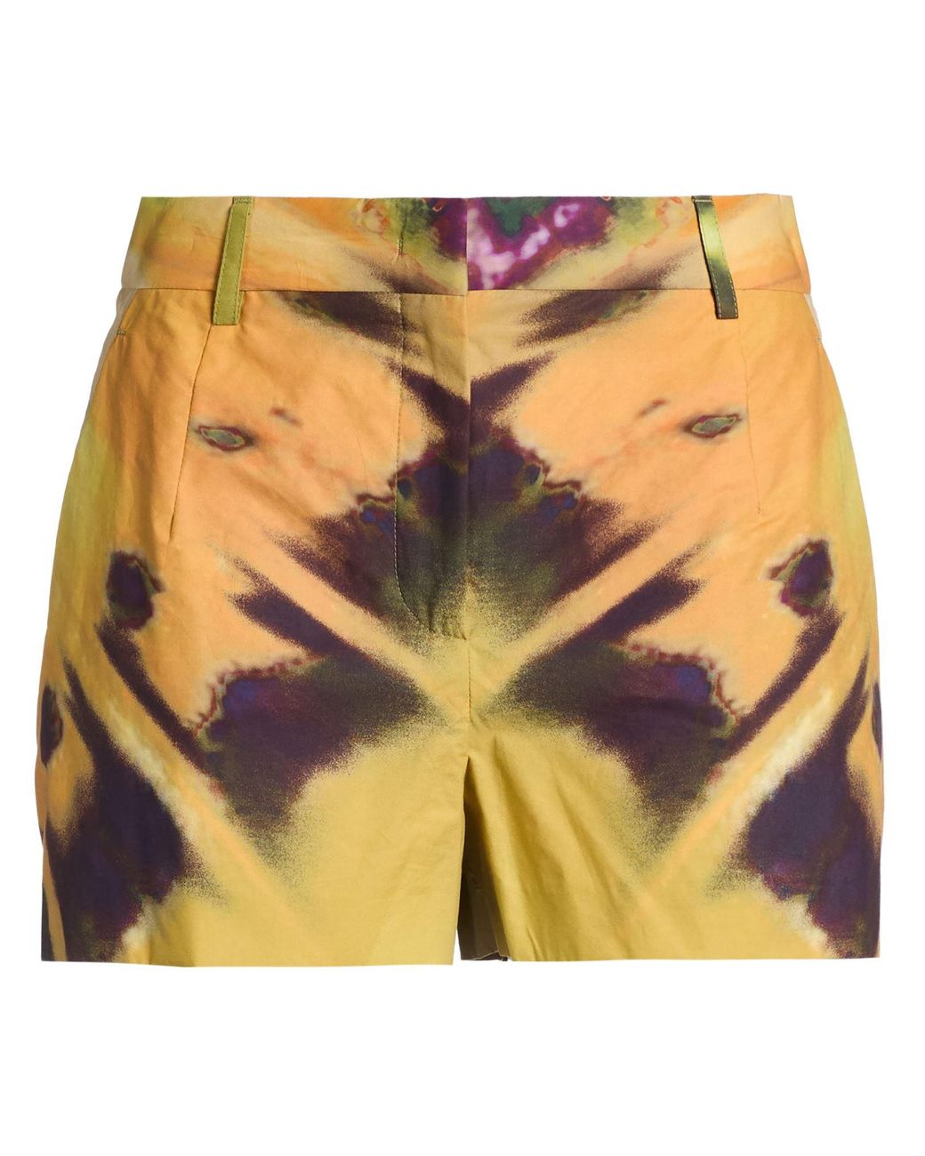 Alberta Ferretti Metallic Shorts & Bermuda Shorts Cotton