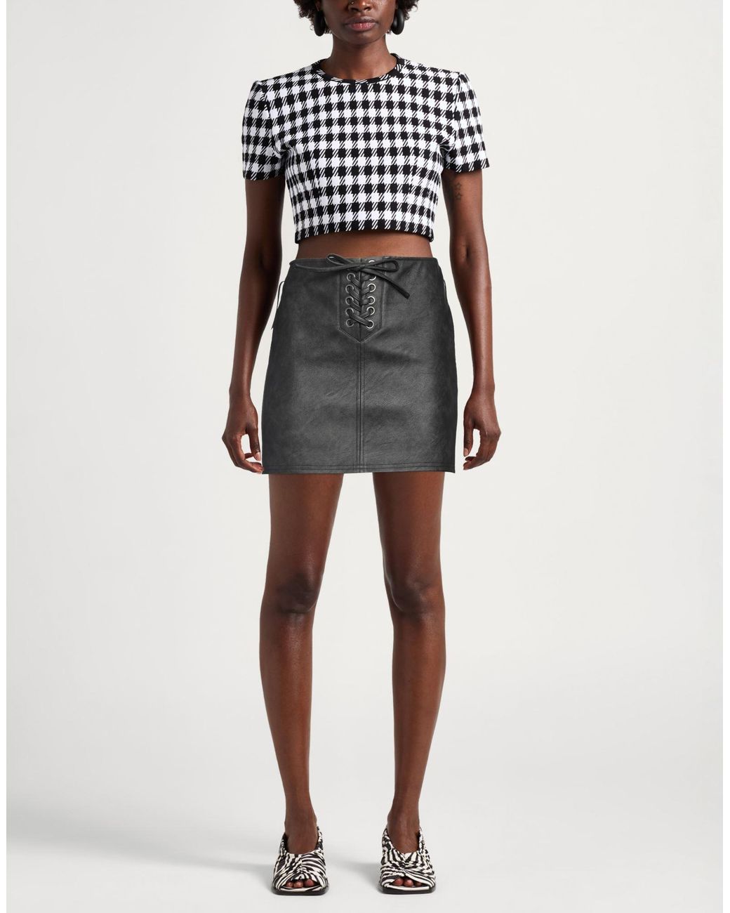 ROTATE BIRGER CHRISTENSEN Gray Mini Skirt