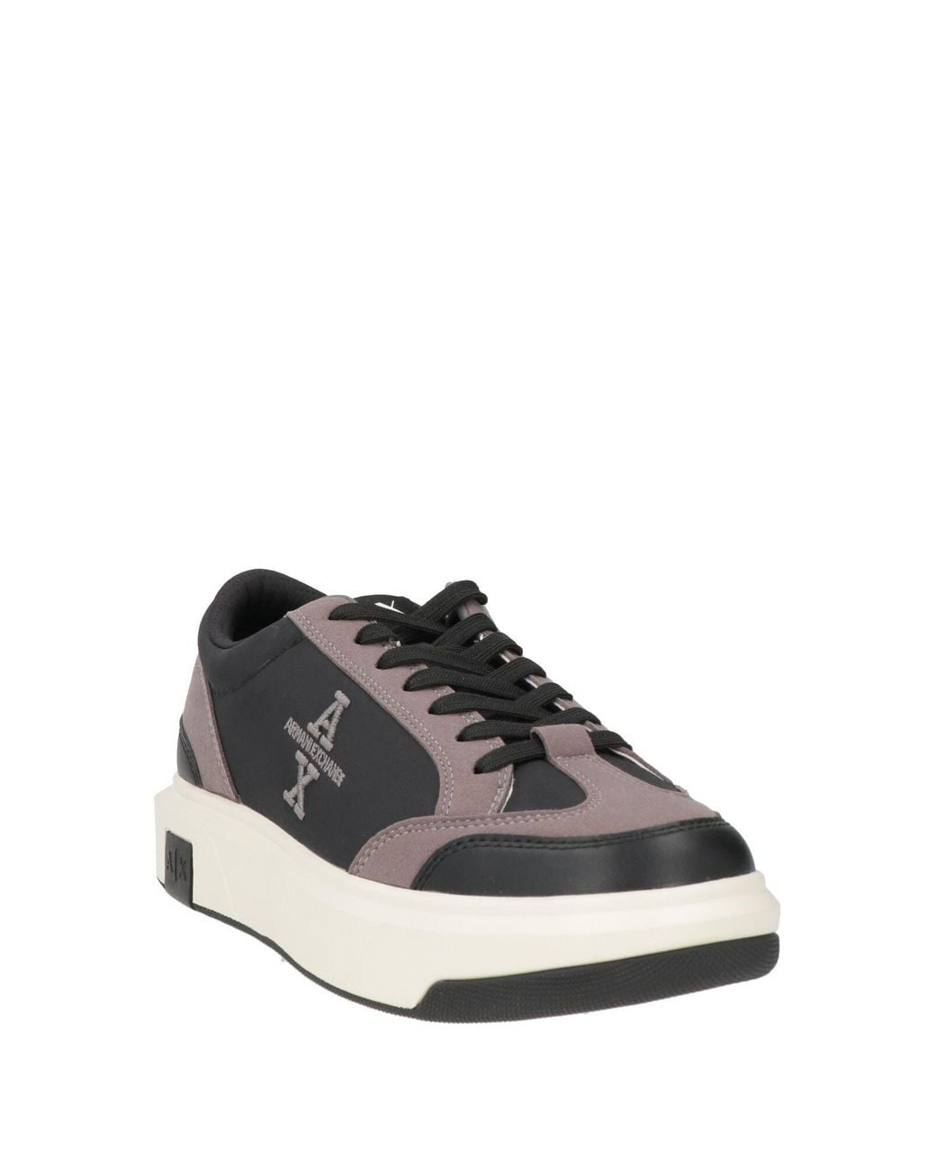 ARMANI EXCHANGE Black Sneakers Polyester, Polyamide, Elastane for men
