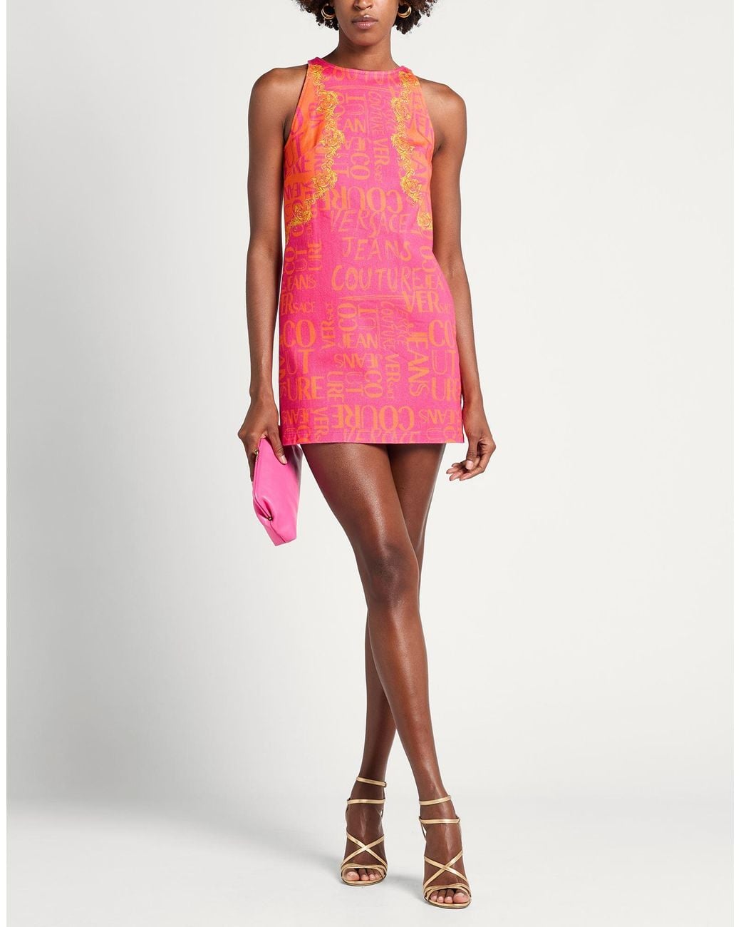 Versace Jeans Couture Pink Mini Dresses