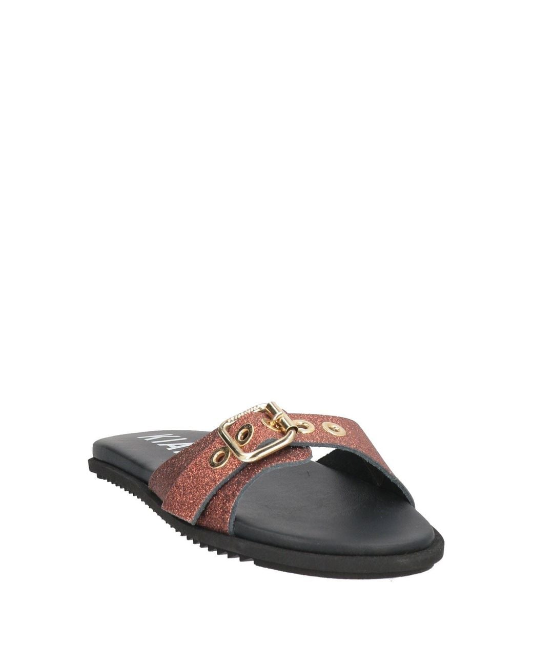 KIANID White Copper Sandals Leather