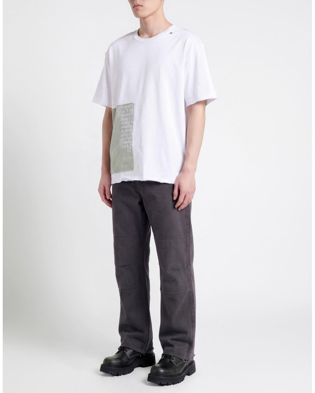LUEDER White T-Shirt Cotton for men