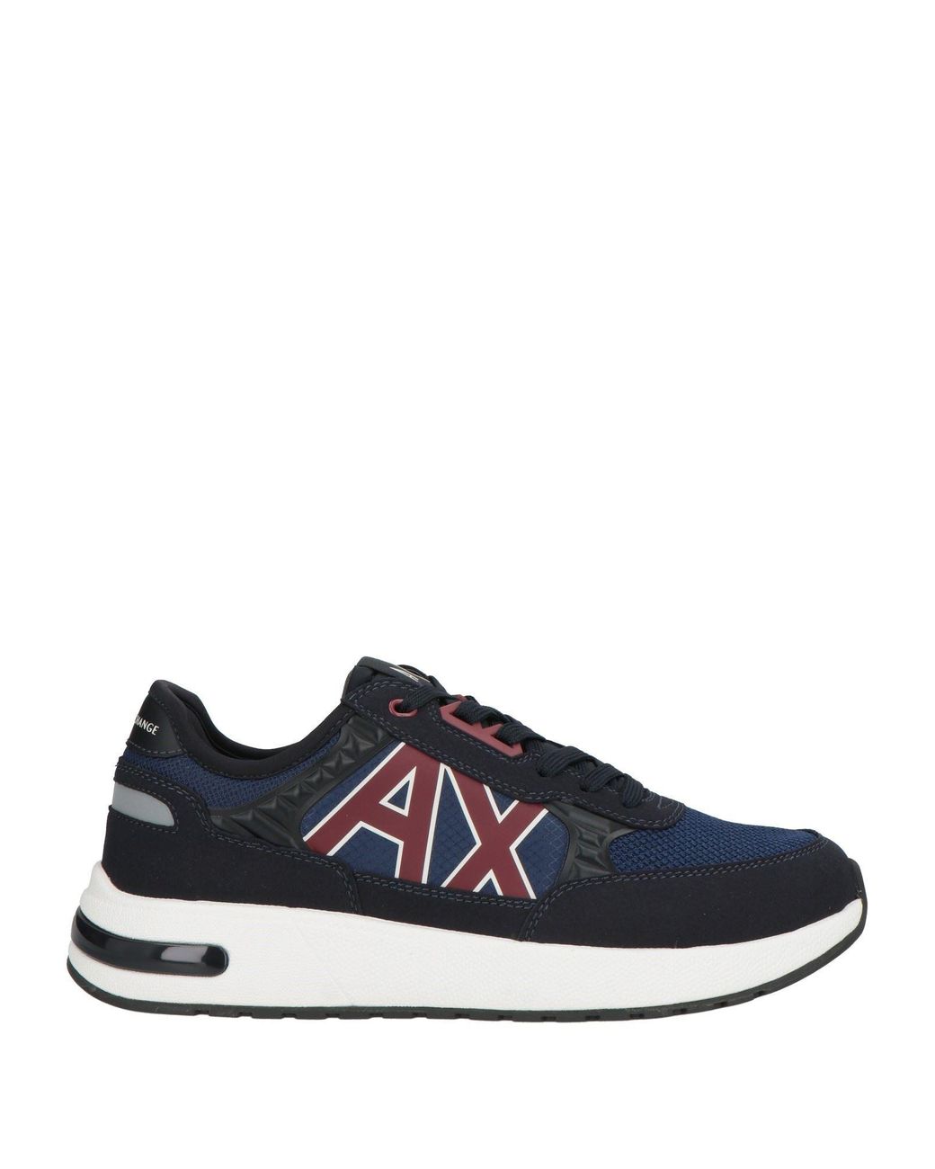 ARMANI EXCHANGE Blue Sneakers Polyester, Polyurethane for men