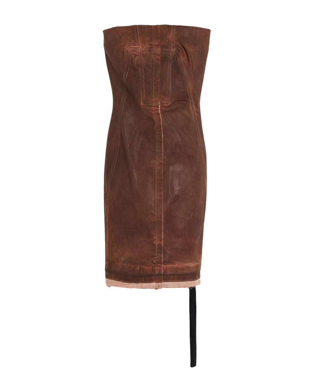Rick Owens Brown Mini Dress