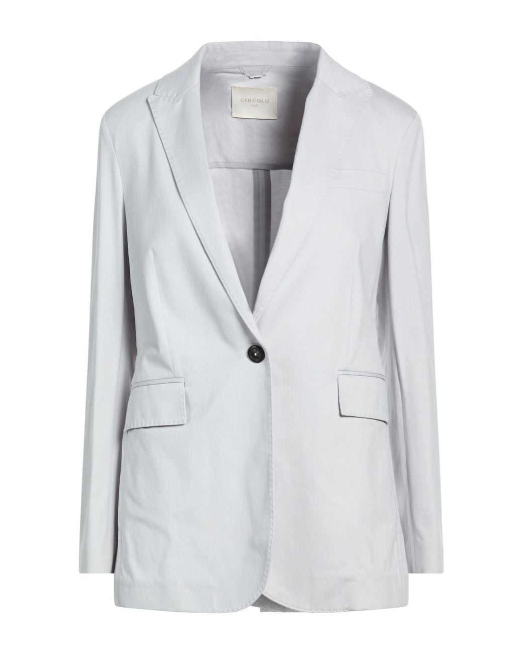 Circolo 1901 White Sky Blazer Cotton, Elastane