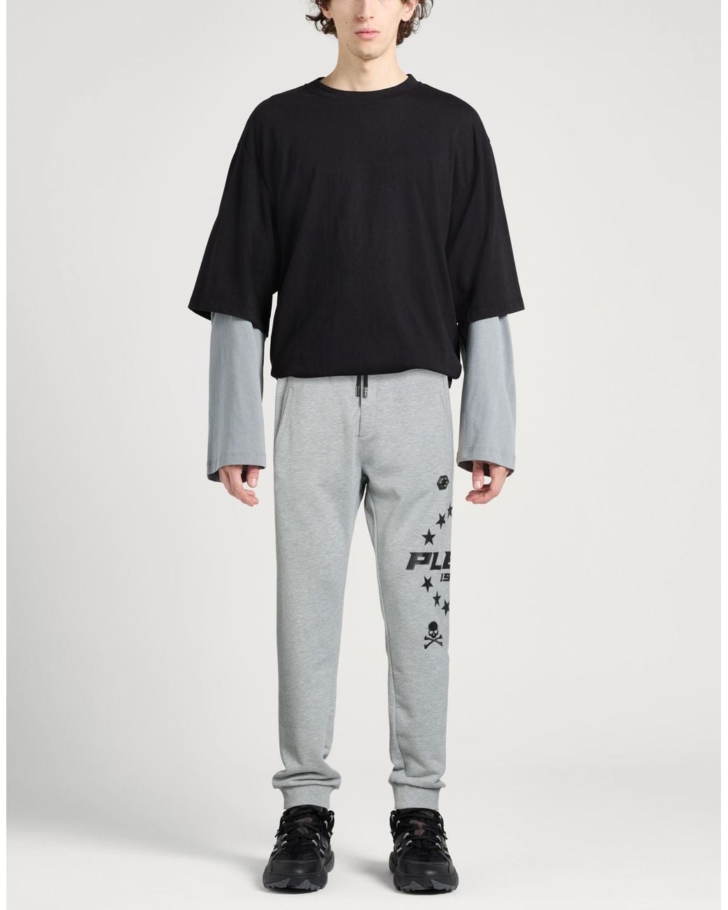 Philipp Plein Gray Trouser for men