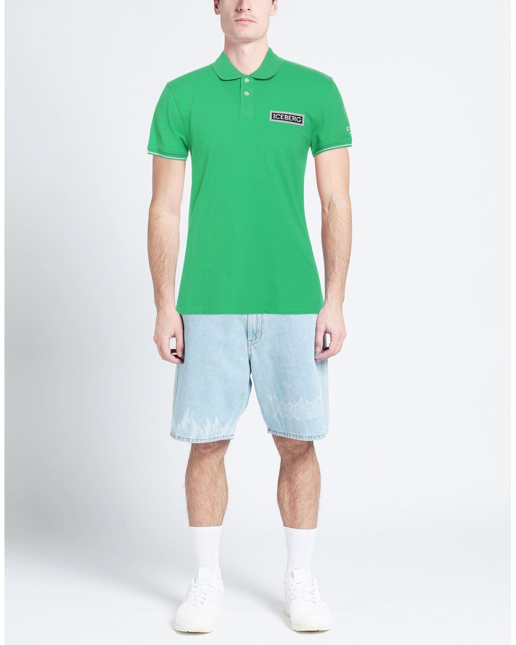 Iceberg Green Polo Shirt for men