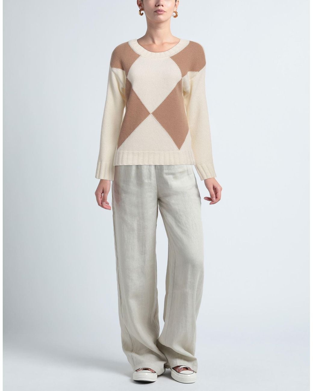 N.O.W. ANDREA ROSATI CASHMERE Natural Sweater