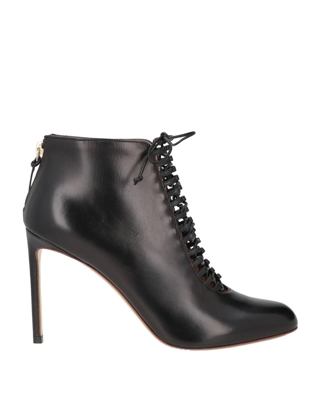 Francesco Russo Black Ankle Boots Leather