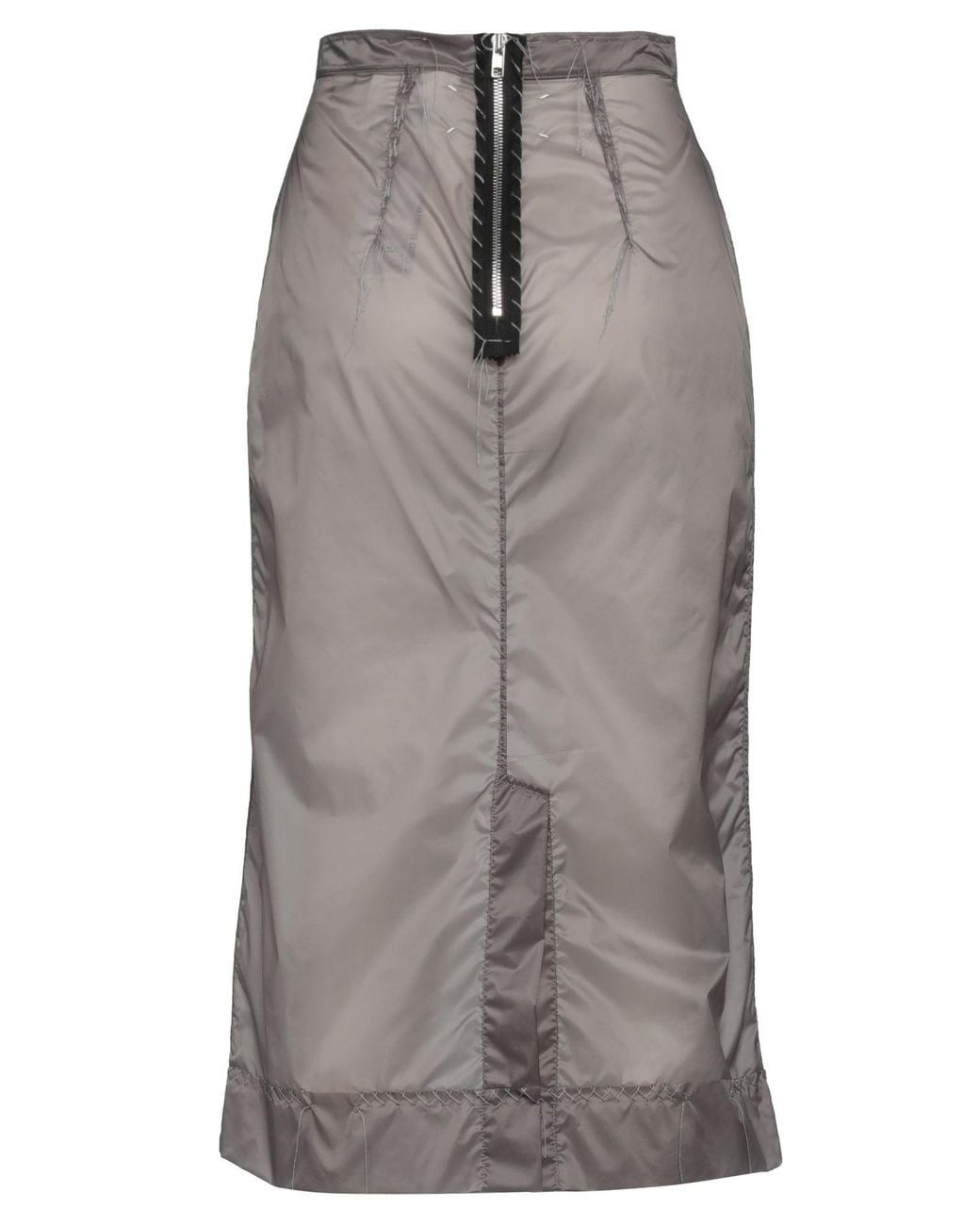 Maison Margiela Gray Midi Skirt