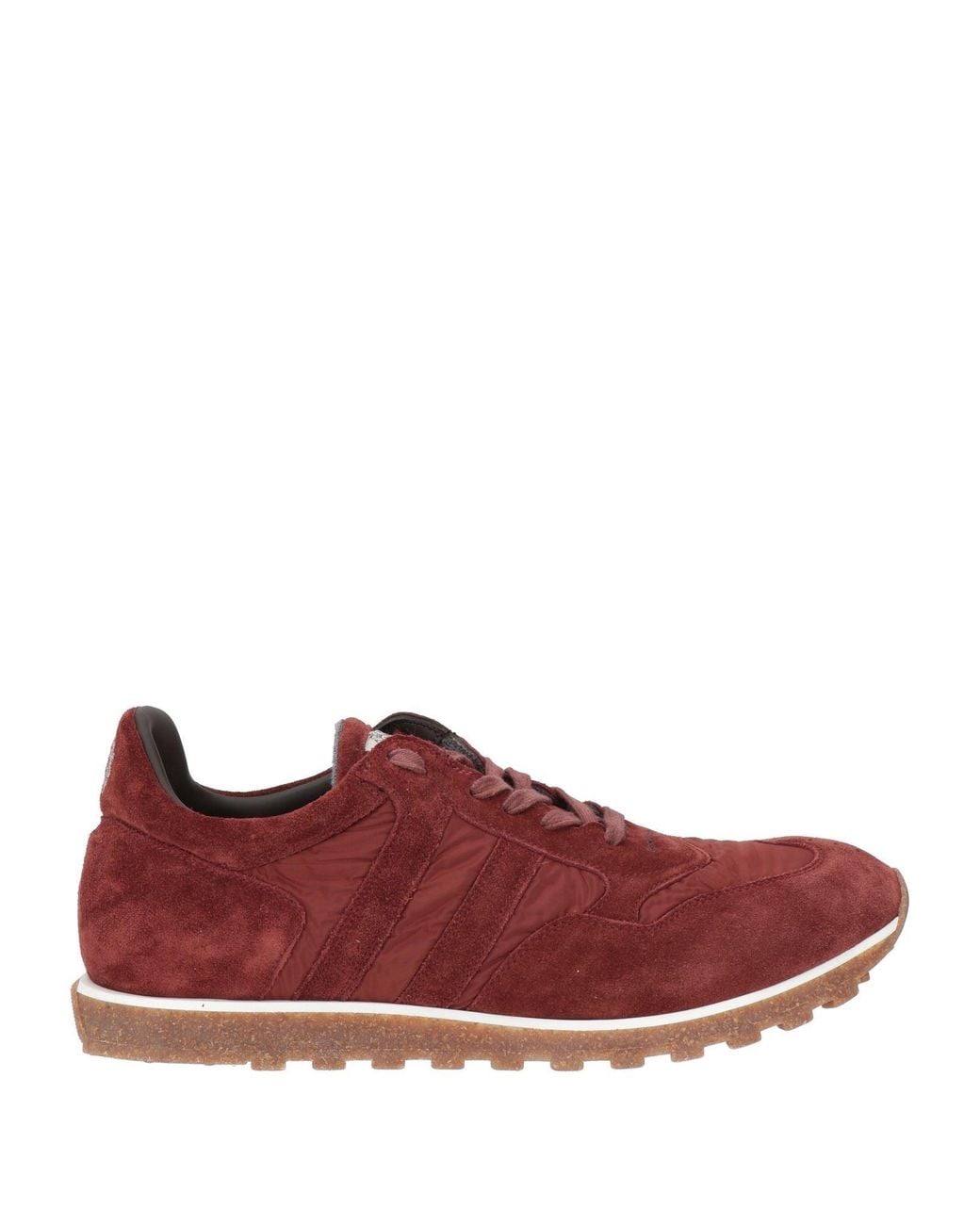 Alberto Fasciani Red Brick Sneakers Leather, Textile Fibers for men