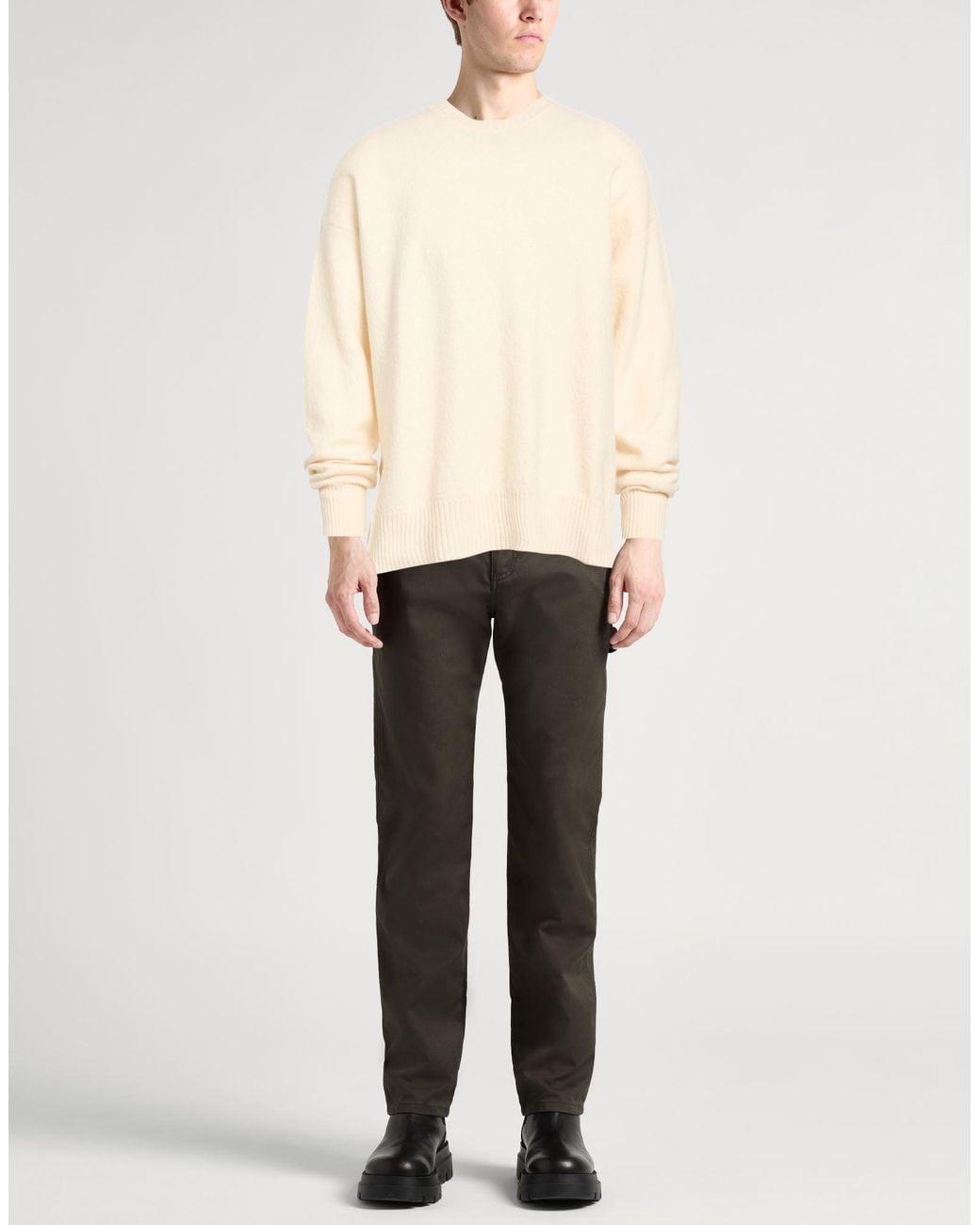 Jil Sander Natural Sweater Wool for men