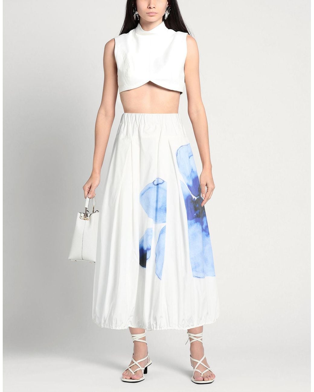 MAX&Co. Blue Midi Skirt