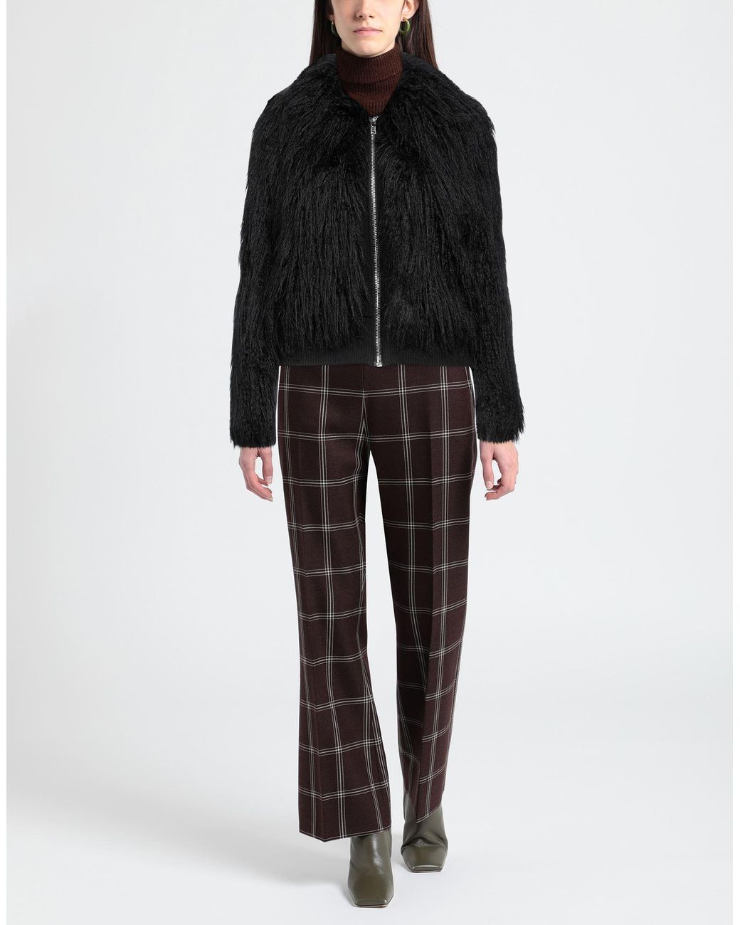 Boutique Moschino Black Shearling & Teddy