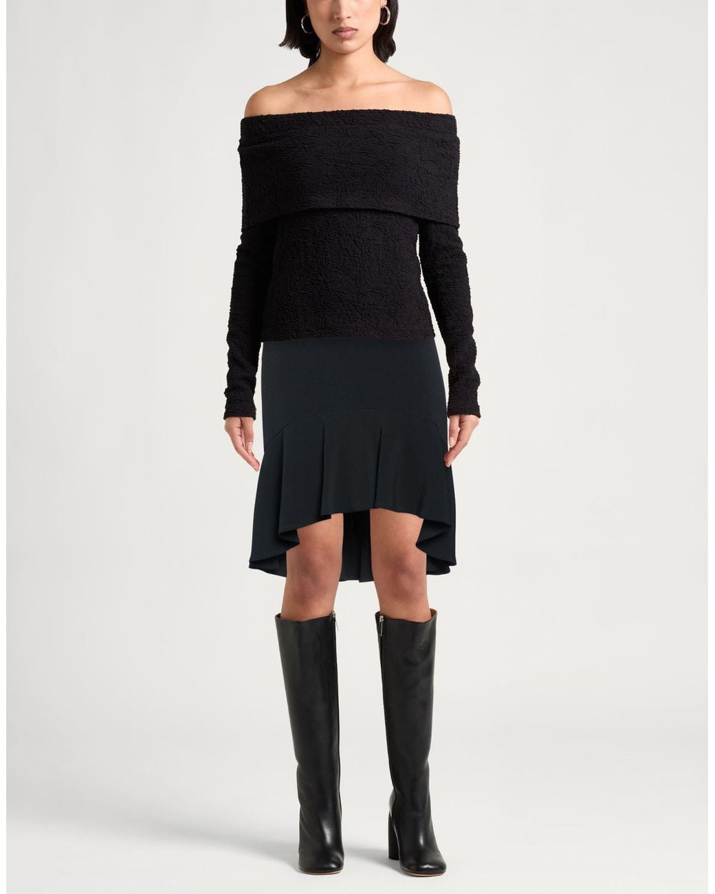 Violante Nessi Black Midi Skirts