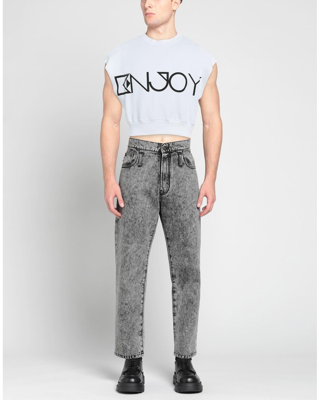 EBIT White Sweatshirt Cotton for men
