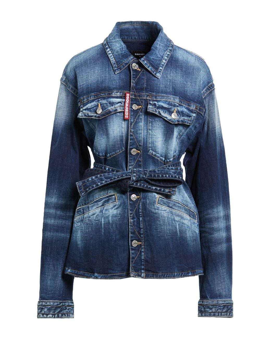 DSquared² Blue Denim Outerwear