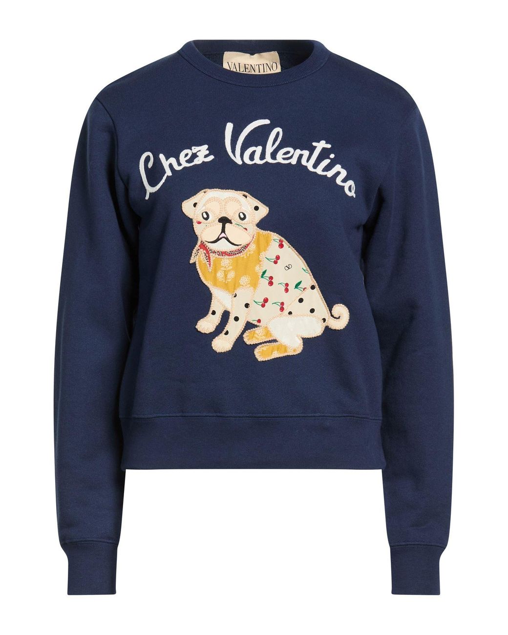Valentino Garavani Blue Sweatshirt Cotton