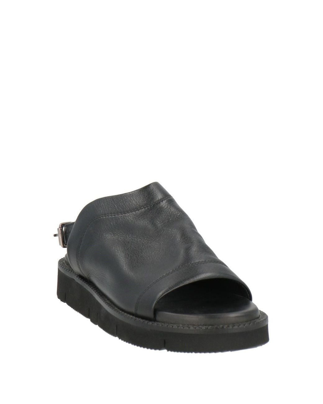 Strategia Black Sandals Leather