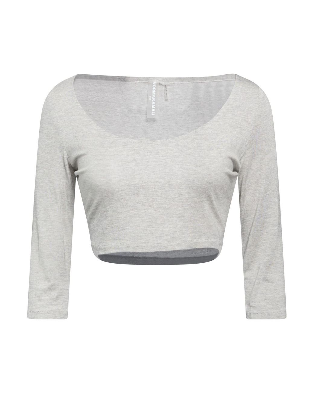Norma Kamali Gray Top