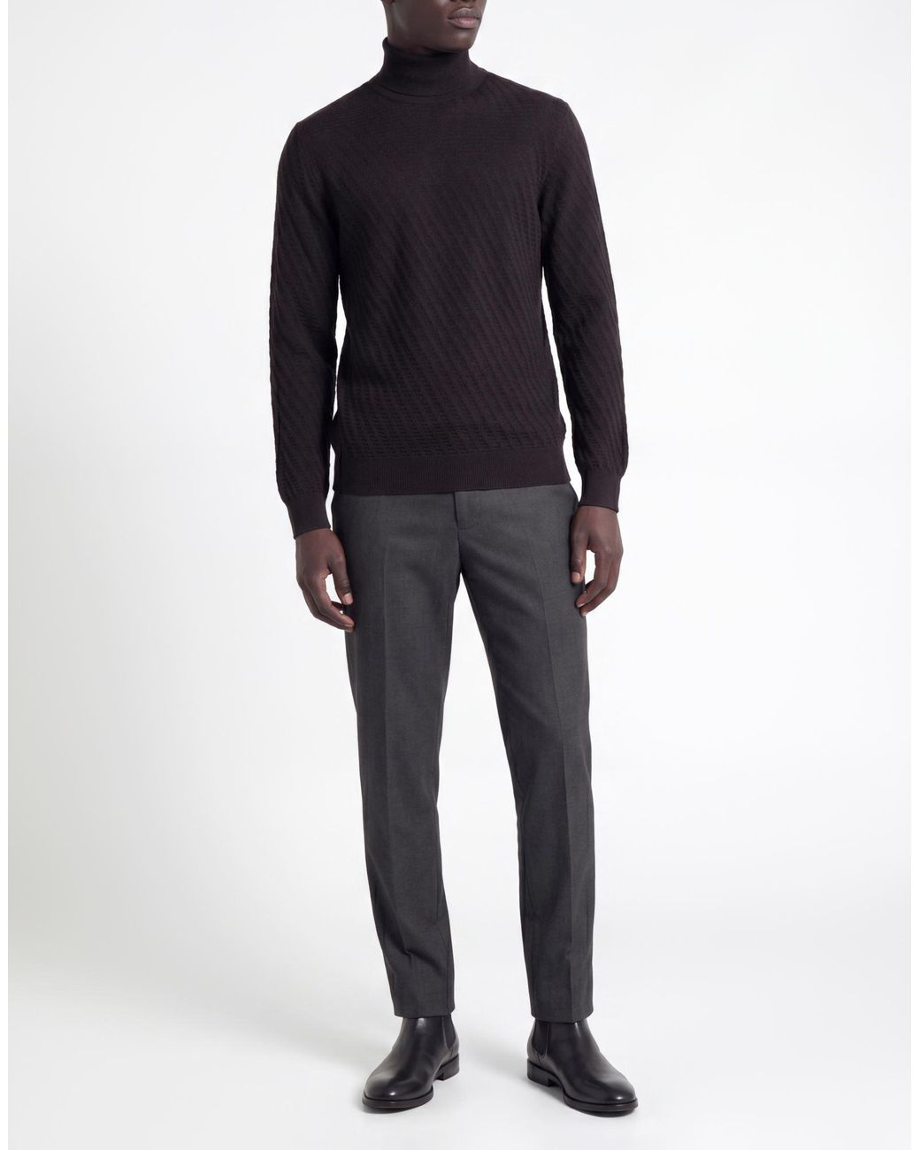 Paolo Pecora Black Turtleneck for men