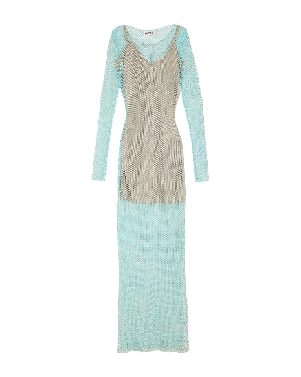 Blugirl Blumarine Green Maxi Dress