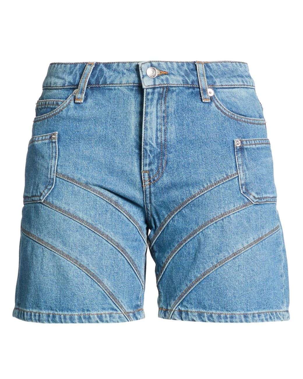 Zadig & Voltaire Blue Denim Shorts Cotton
