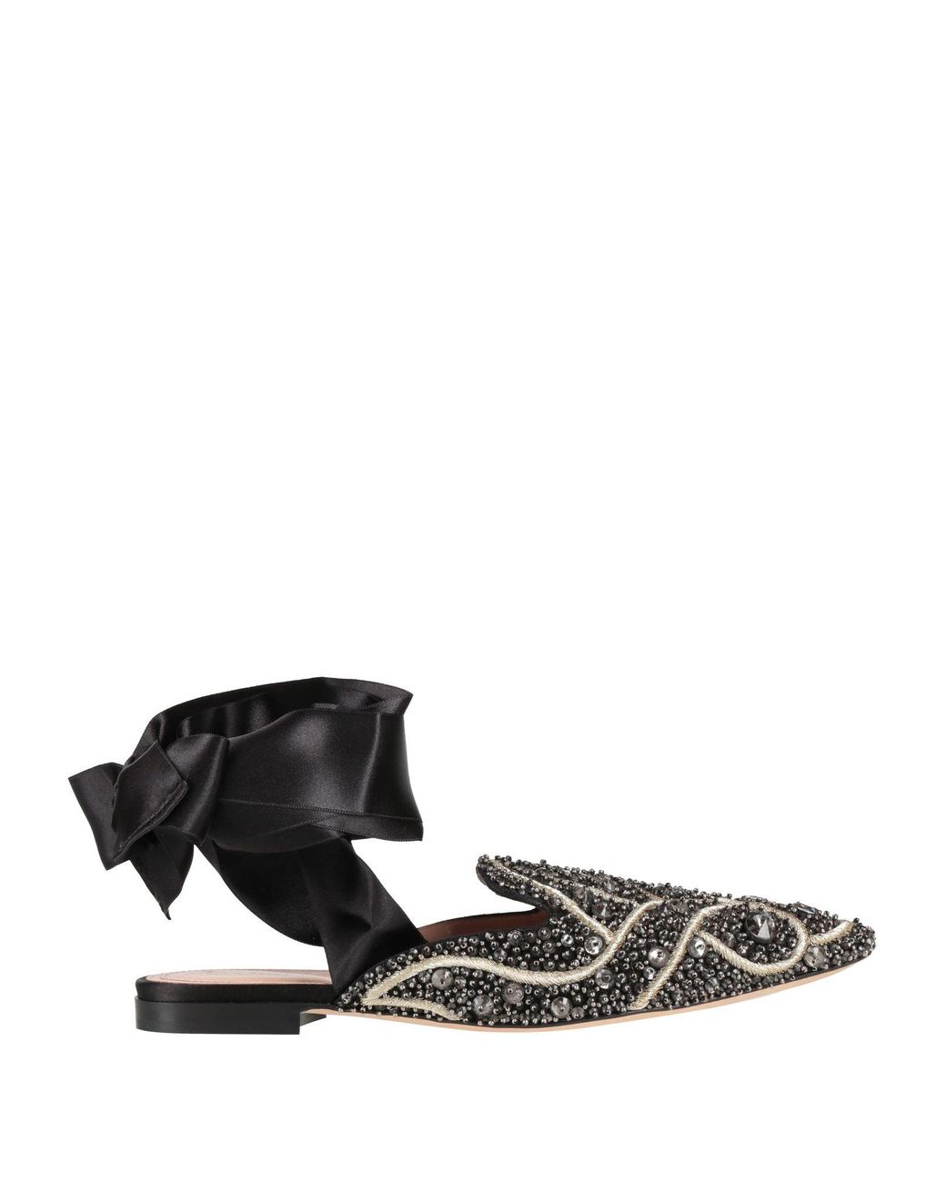 Alberta Ferretti Black Ballet Flats