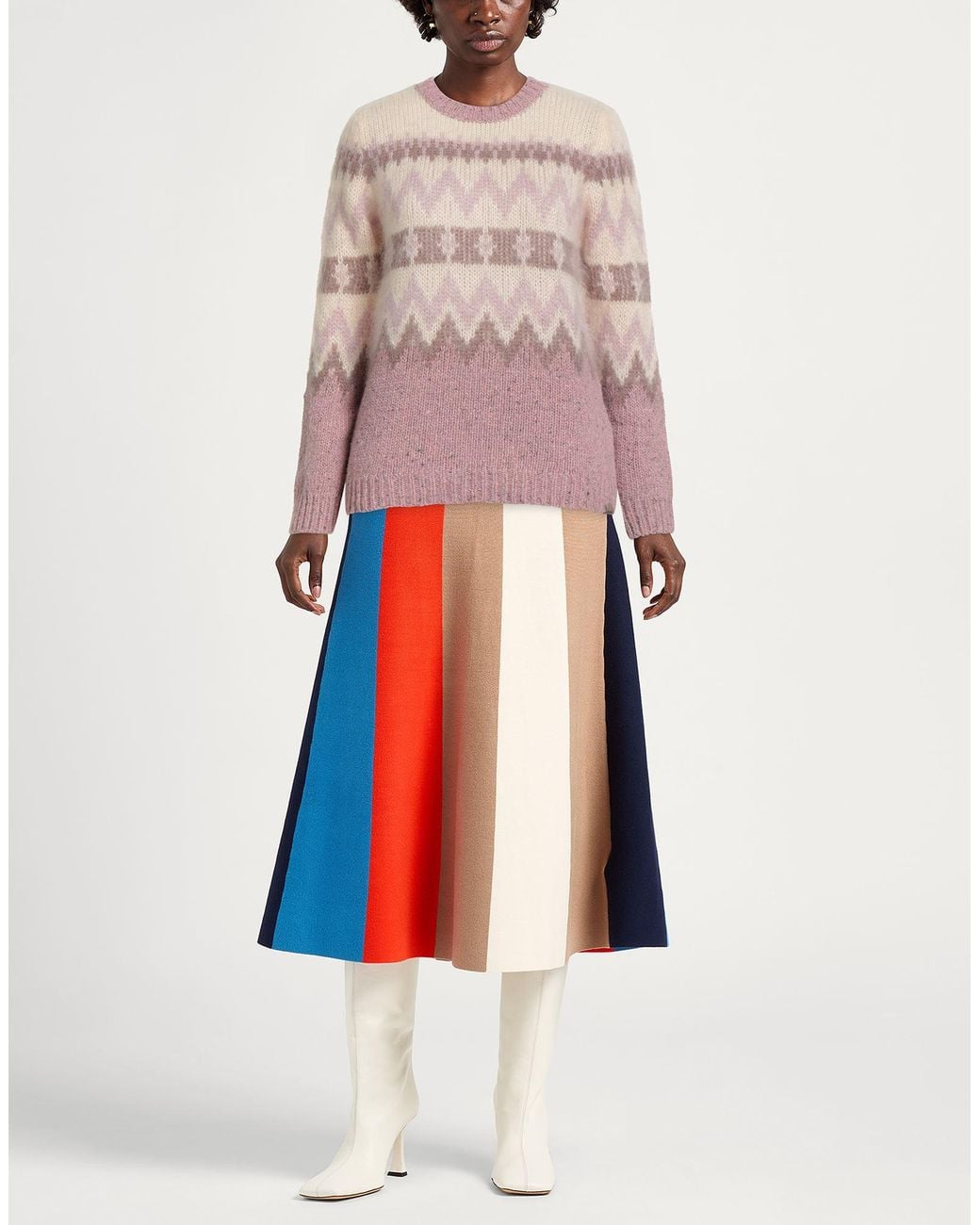 Woolrich Pink Cream Sweater Wool, Mohair Wool, Polyamide, Viscose