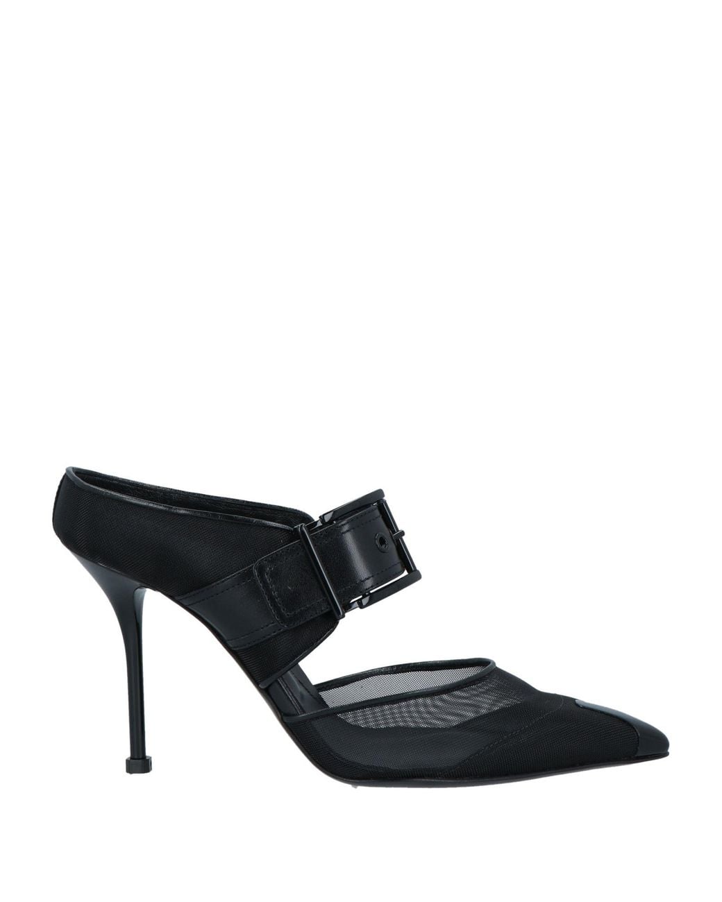 McQueen Black Mules & Clogs