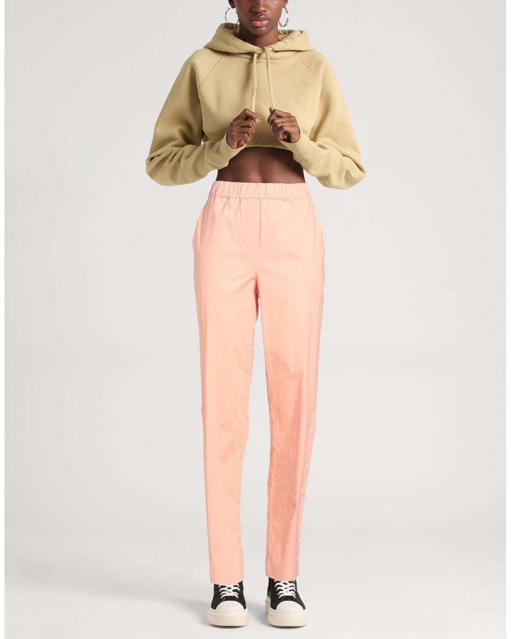 Nude Pink Pants Cotton, Elastane